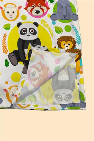 Arancione Co. Sevimli Dostlar Water Repellent,Yer/ Mama Sandalyesi Altı,Aktivite,Yemek ve Oyun Örtüs