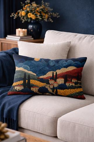 Arancione Co. Çift Tarafı Baskılı Dikdörtgen Kırlent Kılıfı 6AOD12