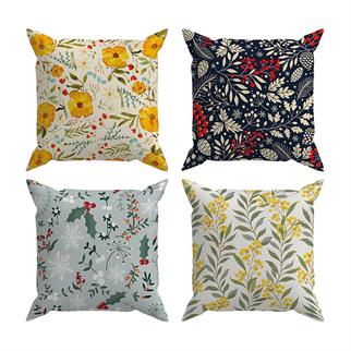 Arancione Co. Çift Tarafı Baskılı 4’lü Kırlent Kılıfı 6AOD15