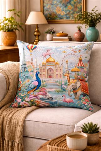 Arancione Co. Çift Tarafı Baskılı Kırlent Kılıfı 6AOD26