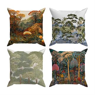 Arancione Co. Çift Tarafı Baskılı 4’lü Kırlent Kılıfı 6AOD8