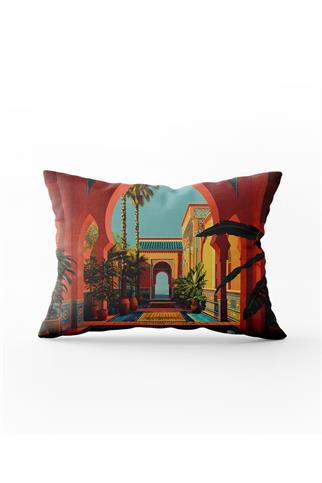 Arancione Co. Çift Tarafı Baskılı Dikdörtgen Kırlent Kılıfı 6AOD7