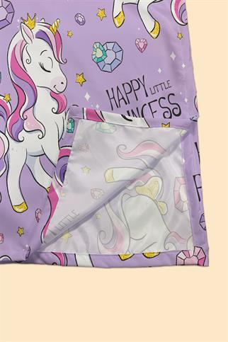 Arancione Co. Happy Unicorn Water Repellent, Yer/Mama Sandalyesi Altı, Aktivite, Yemek ve Oyun Örtüs
