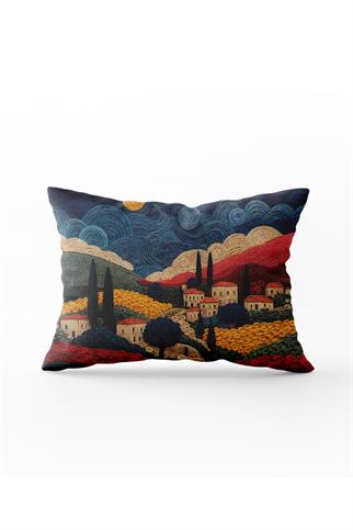 Arancione Co. Çift Tarafı Baskılı Dikdörtgen Kırlent Kılıfı 6AOD12