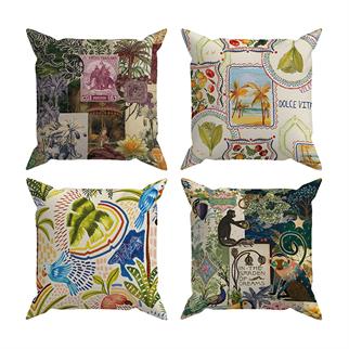 Arancione Co. Çift Tarafı Baskılı 4’lü Kırlent Kılıfı 6AOD10