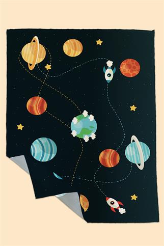 Arancione Co. Space Water Repellent, Yer/Mama Sandalyesi Altı, Aktivite, Yemek ve Oyun Örtüsü