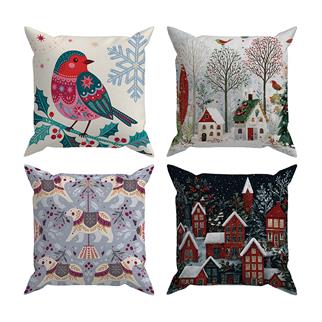 Arancione Co. Çift Tarafı Baskılı 4’lü Kırlent Kılıfı 6AOD13