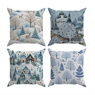 Arancione Co. Çift Tarafı Baskılı 4’lü Kırlent Kılıfı 6AOD14