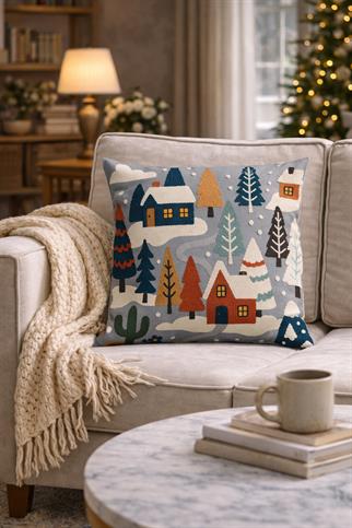 Arancione Co. Çift Tarafı Baskılı Kırlent Kılıfı 6AOD29