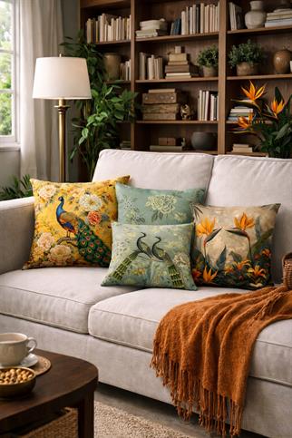 Arancione Co. Çift Tarafı Baskılı 4’lü Kırlent Kılıfı 6AOD5