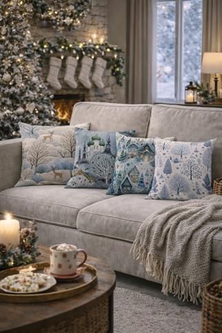 Arancione Co. Çift Tarafı Baskılı 4’lü Kırlent Kılıfı 6AOD14