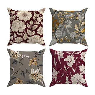 Arancione Co. Çift Tarafı Baskılı 4’lü Kırlent Kılıfı 6AOD17