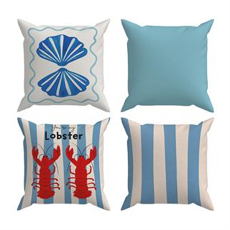 Arancione Co. Çift Tarafı Baskılı 4’lü Kırlent Kılıfı 6AOD1