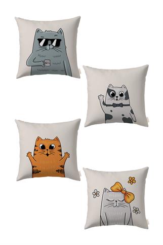 Arancione Co. Yaban 4’lü Kırlent Kılıf Ds1