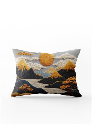 Arancione Co. Çift Tarafı Baskılı Dikdörtgen Kırlent Kılıfı 6AOD13