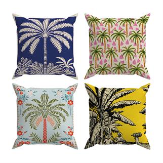 Arancione Co. Çift Tarafı Baskılı 4’lü Kırlent Kılıfı 6AOD11