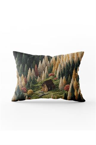 Arancione Co. Çift Tarafı Baskılı Dikdörtgen Kırlent Kılıfı 6AOD14