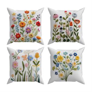 Arancione Co. Çift Tarafı Baskılı 4’lü Kırlent Kılıfı 6AOD20