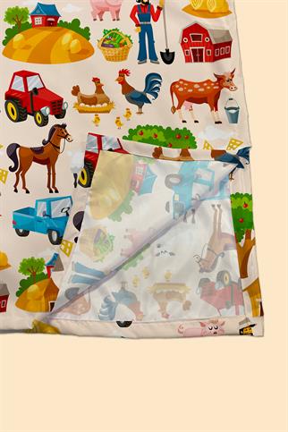 Arancione Co. Farm Water Repellent,Yer/ Mama Sandalyesi Altı,Aktivite,Yemek ve Oyun Örtüsü