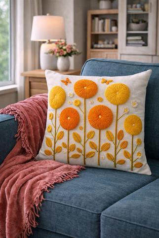 Arancione Co. Çift Tarafı Baskılı Kırlent Kılıfı 6AOD23