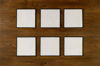 Arancione Co. Siyah Detaylı Kare 6lı Kokteyl Peçete