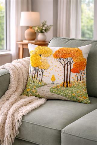 Arancione Co. Çift Tarafı Baskılı Kırlent Kılıfı 6AOD14