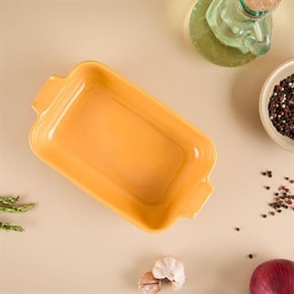 Aryıldız Elissa Dikdörtgen Fırın Kabı Sarı 23 Cm