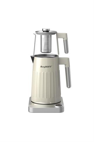 Berghoff Gem Çay Makinesi Krem Gümüş Kulplu
