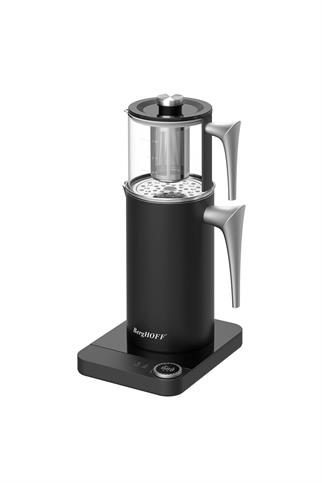 Berghoff Gem Çay Makinesi Siyah Gümüş Kulplu