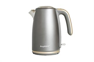Berghoff Gem Pearl 1.7 Litre Gri Gold Modern Su Isıtıcısı ve Ekmek Kızartma Makinesi
