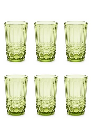 Bigatti Boldy 01 Meşrubat Bardak Yeşil 350 Ml 6 Adet