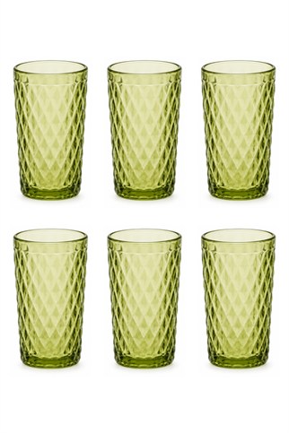 Bigatti Boldy 02 Meşrubat Bardak Yeşil 350 Ml 6 Adet