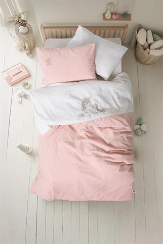 Cotton Box Cuddly Nakışlı Bebek Nevresim Takımı Bonic Beyaz