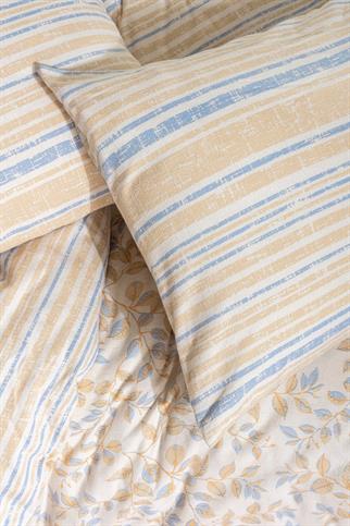 Cotton Box Flanel Nevresim Takımı Roof Çift Kişilik Mavi