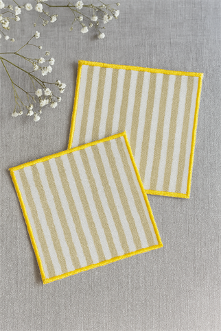 Evdek 2’li Dijital Baskılı Nakış Detaylı Kokteyl Peçete Ds11