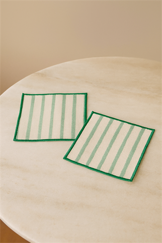 Evdek 2’li Dijital Baskılı Nakış Detaylı Kokteyl Peçete Ds12