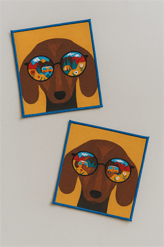 Evdek 2’li Dijital Baskılı Nakış Detaylı Kokteyl Peçete Ds19