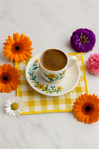 Evdek 2’li Dijital Baskılı Nakış Detaylı Kokteyl Peçete Ds15