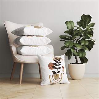 Evdek Abstract 4’lü Kırlent Kılıfı Ds26