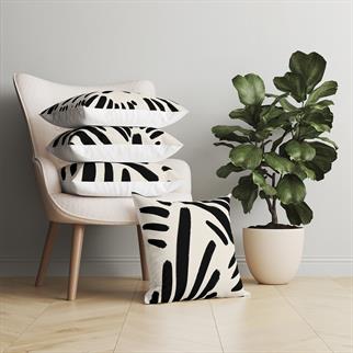 Evdek Abstract 4’lü Kırlent Kılıfı Ds7