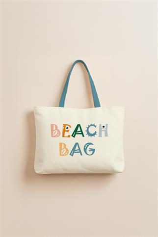 Evdek Abstract Plaj Havlulu Plaj Çantası 35x40 Cm