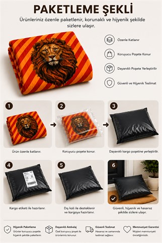Evdek Bebek ve Çocuk Odası Lion Strike – Aslan Tek Kişilik Pike Takımı 160X230 Cm 6ETD4