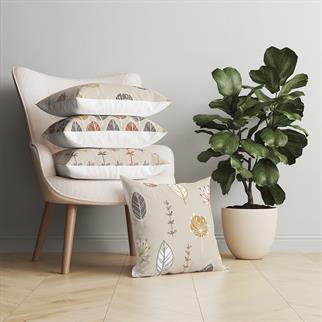 Evdek Botanical 4lü Kırlent Kılıf Ds10