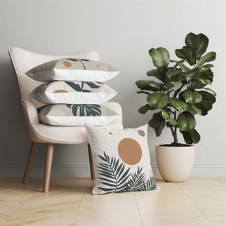 Evdek Botanical 4lü Kırlent Kılıf Ds17