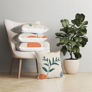 Evdek Botanical 4lü Kırlent Kılıf Ds19