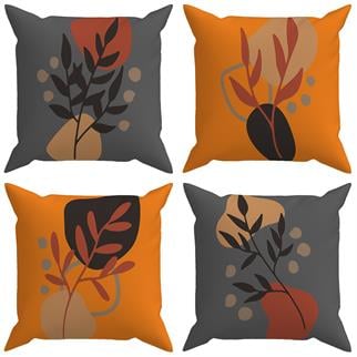 Evdek Botanical 4lü Kırlent Kılıf Ds22