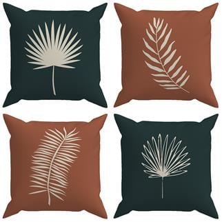 Evdek Botanical 4lü Kırlent Kılıf Ds37