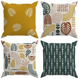 Evdek Botanical 4lü Kırlent Kılıf Ds7