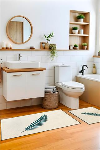 Evdek Branch 2li Banyo Paspas Takım