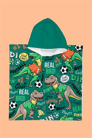 Evdek Bro Dino Çocuk Panço Plaj Havlusu